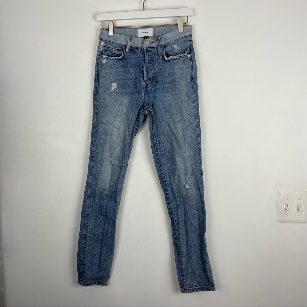 CURRENT/ELLIOTT Braided Caballo High Waist Jeans Denim Women's 25